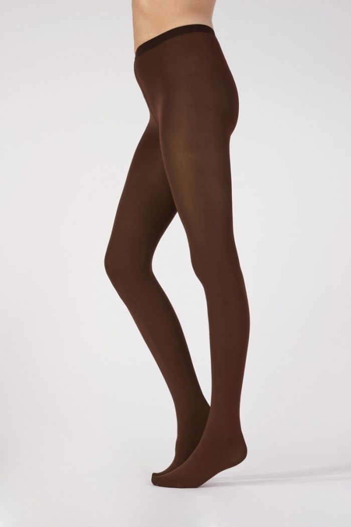 Aristoc Aristoc 80 Denier Microfibre Opaque Tights Chocolate  Opaques Collections2021 | Pantyhose Library